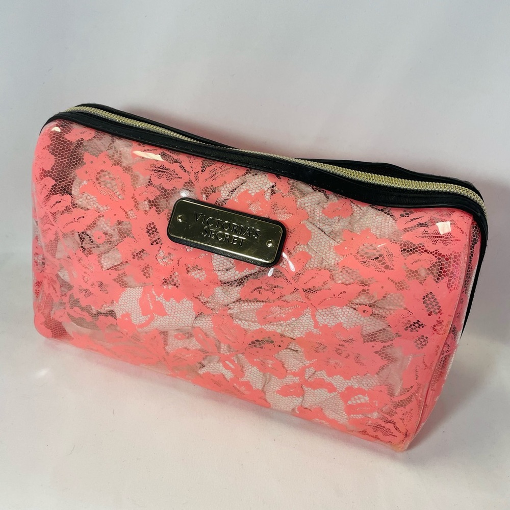 Victoria Secret Pink Laced Cosmetic Bag